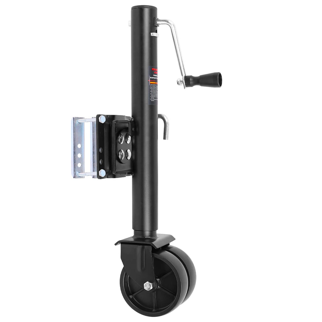 2000 lbs Dual Wheel Trailer Jack with 6" Caster Wheels R75141
