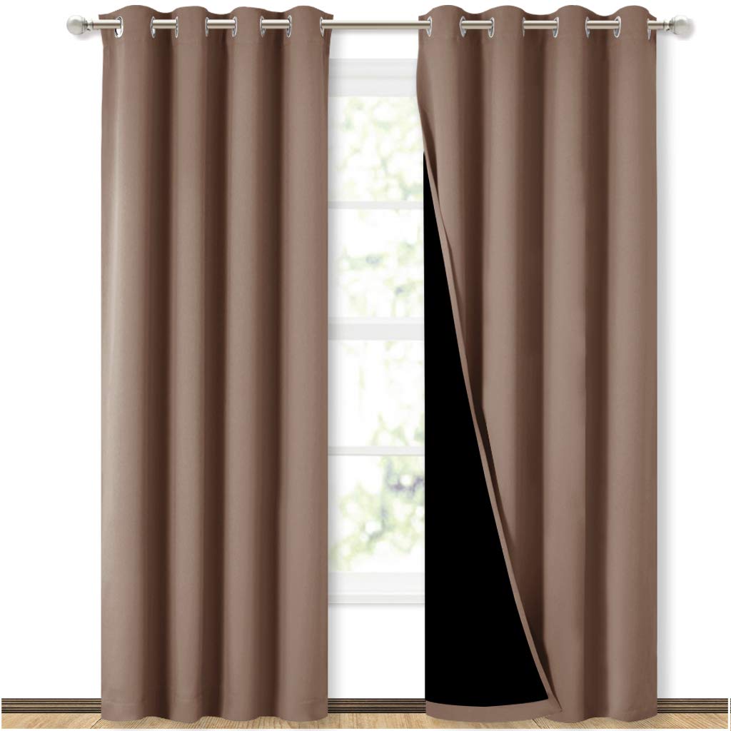 Cappuccino Blackout Curtains 52" x 84" 2 Panels L988809