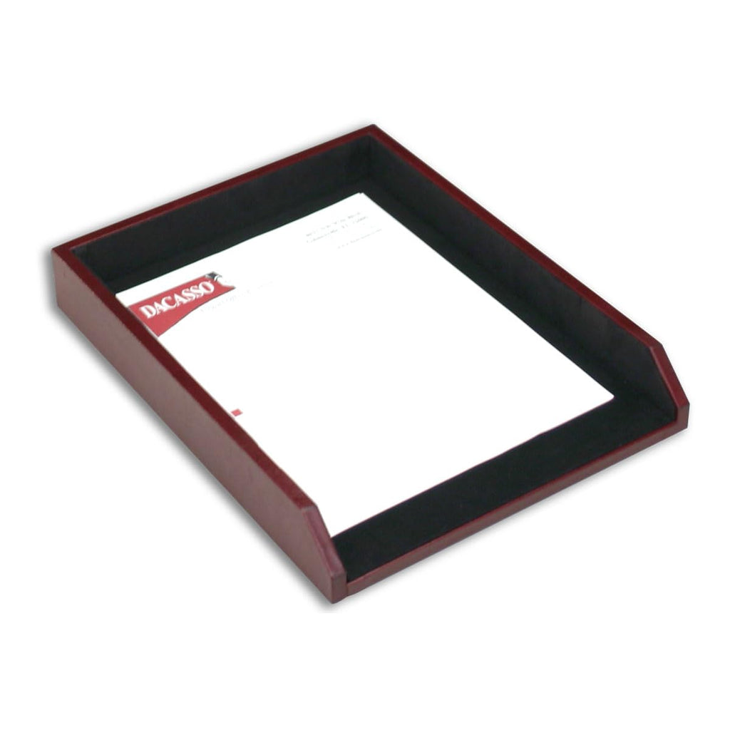 Burgundy Leather 8-Piece Desk Set Q993312