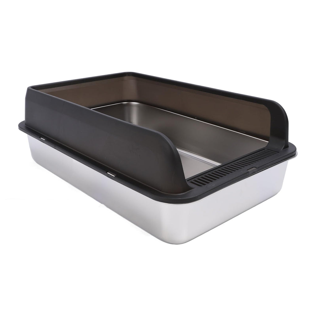 Stainless Steel Top Entry Cat Litter Box with Lid H316930