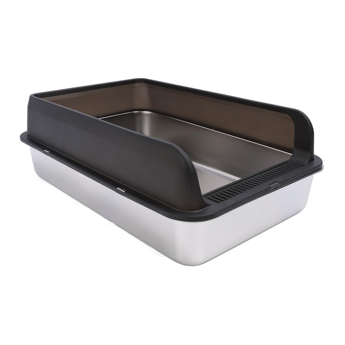 Stainless Steel Top Entry Cat Litter Box with Lid H316930