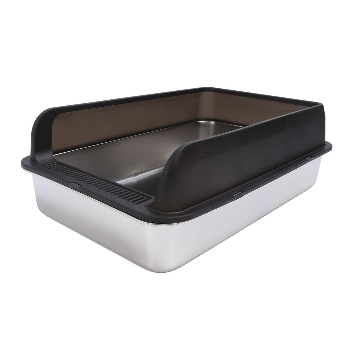 Stainless Steel Top Entry Cat Litter Box with Lid H316930