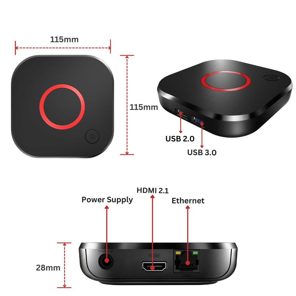 4K HDR TV Streaming Device with 1GB DDR4 RAM 4GB Flash Memory Dual-Band WiFi Q597623