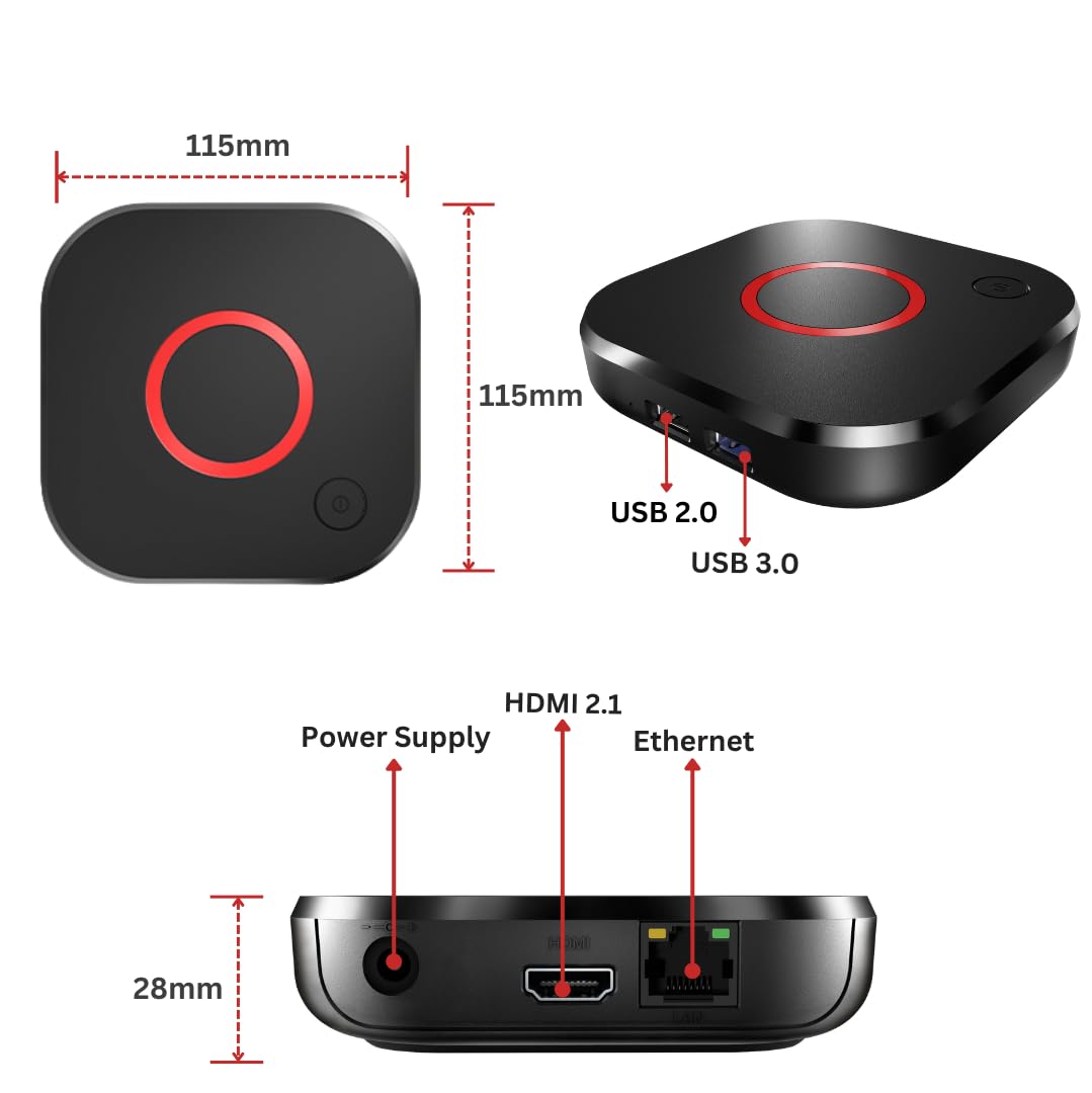 4K HDR TV Streaming Device with 1GB DDR4 RAM 4GB Flash Memory Dual-Band WiFi Q597623