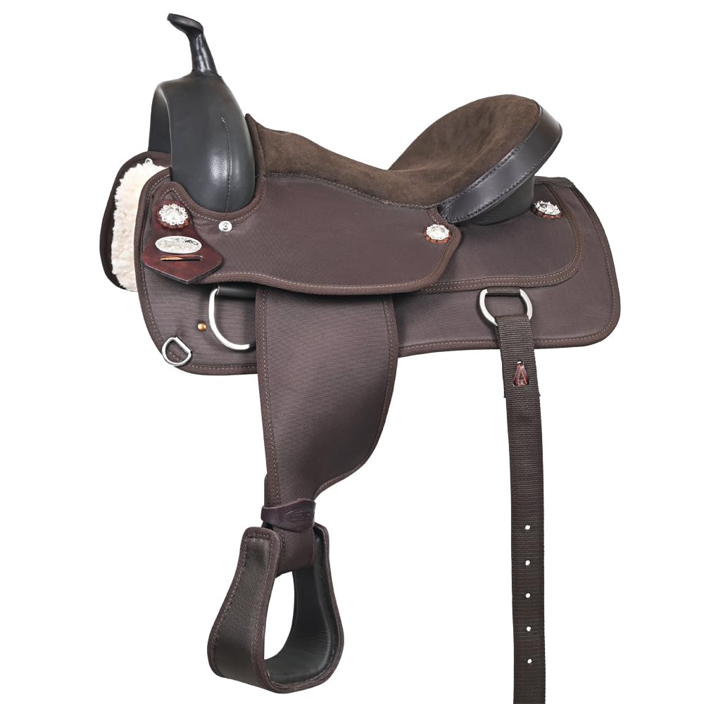 Brown Leather Western Horse Saddle G7133