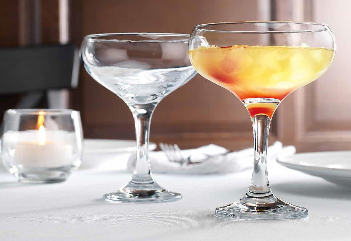 9.5 oz Coupe Cocktail Glasses Set 6 Pcs W62085