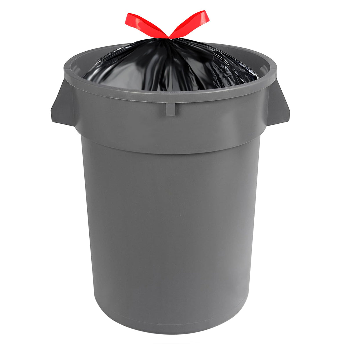 Multipurpose Drawstring Trash Bags, 30 Gallon, Tear Resistant, 50 Count N213935