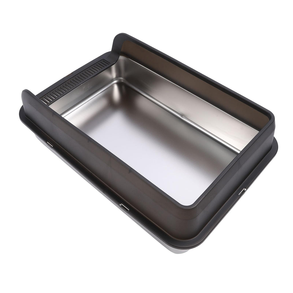 Stainless Steel Top Entry Cat Litter Box with Lid H316930
