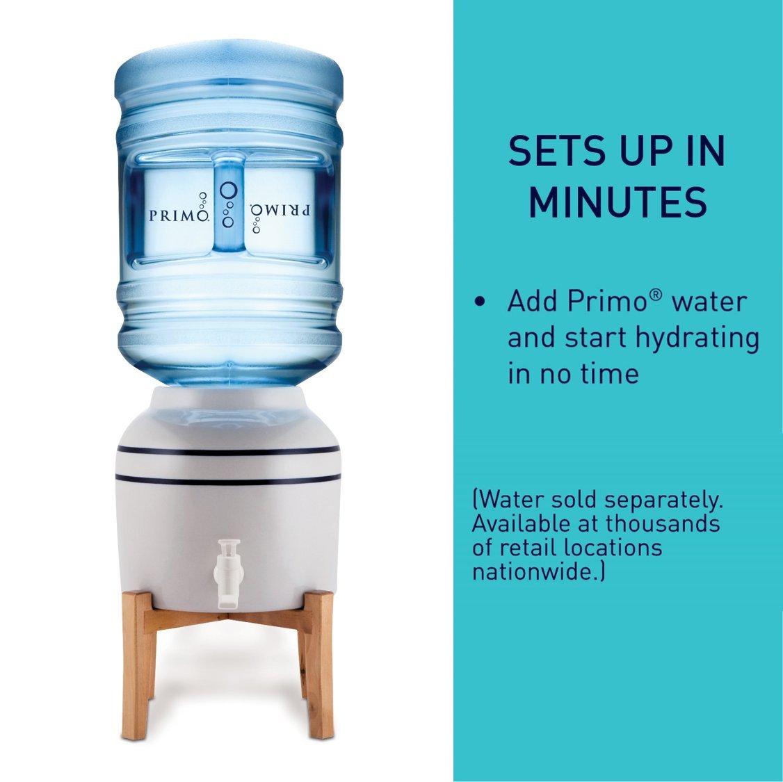 Ceramic Countertop Water Jug Dispenser with Stand H6099