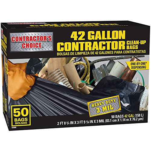 42-Gallon Outdoor Construction Trash Bags R8192