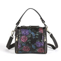Genuine Leather Embossed Mini Shoulder Bag K901