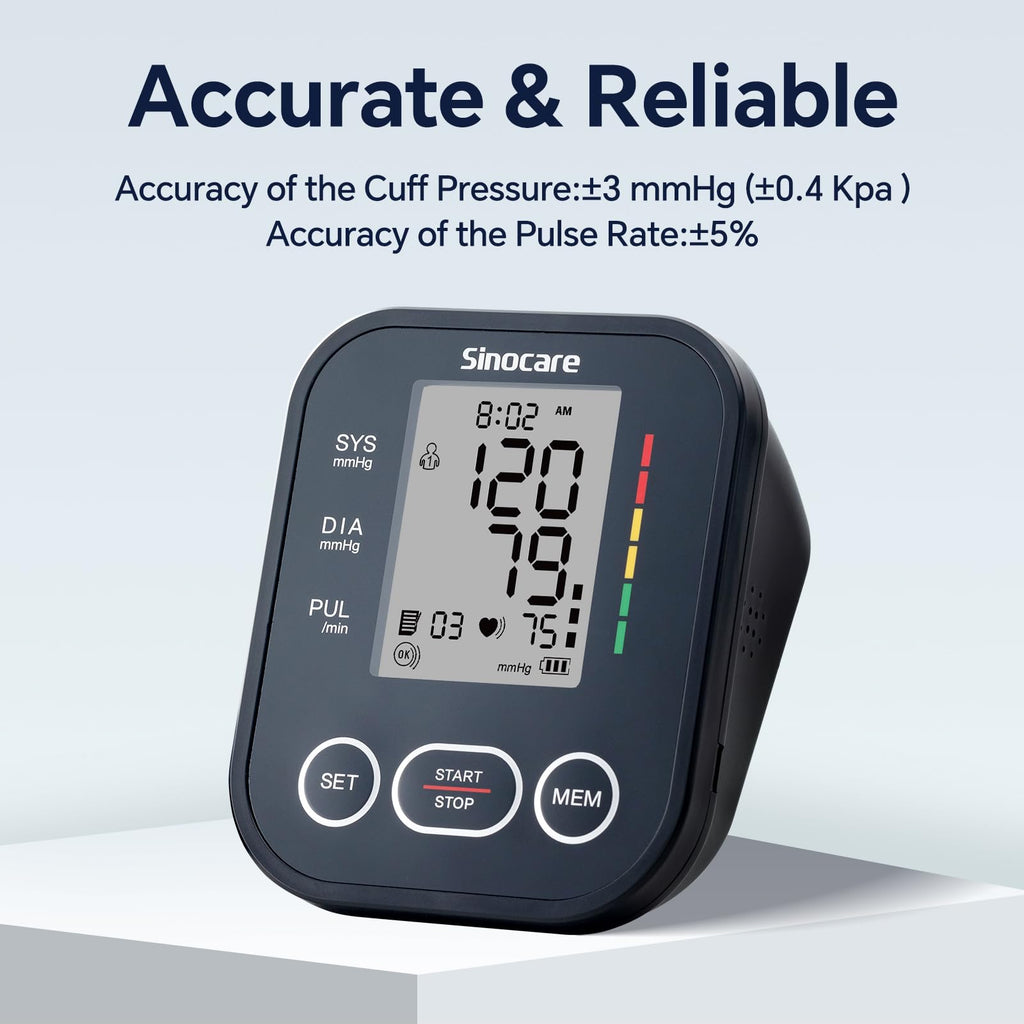 Upper Arm Blood Pressure Monitor with Adjustable Arm Cuff C669