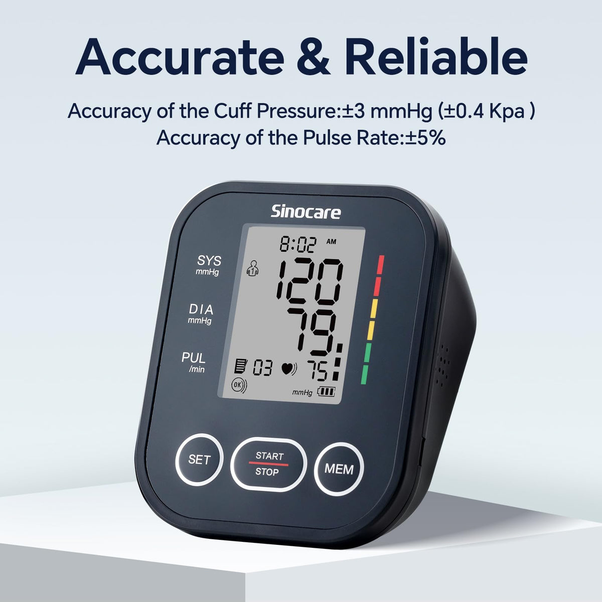 Upper Arm Blood Pressure Monitor with Adjustable Arm Cuff C669