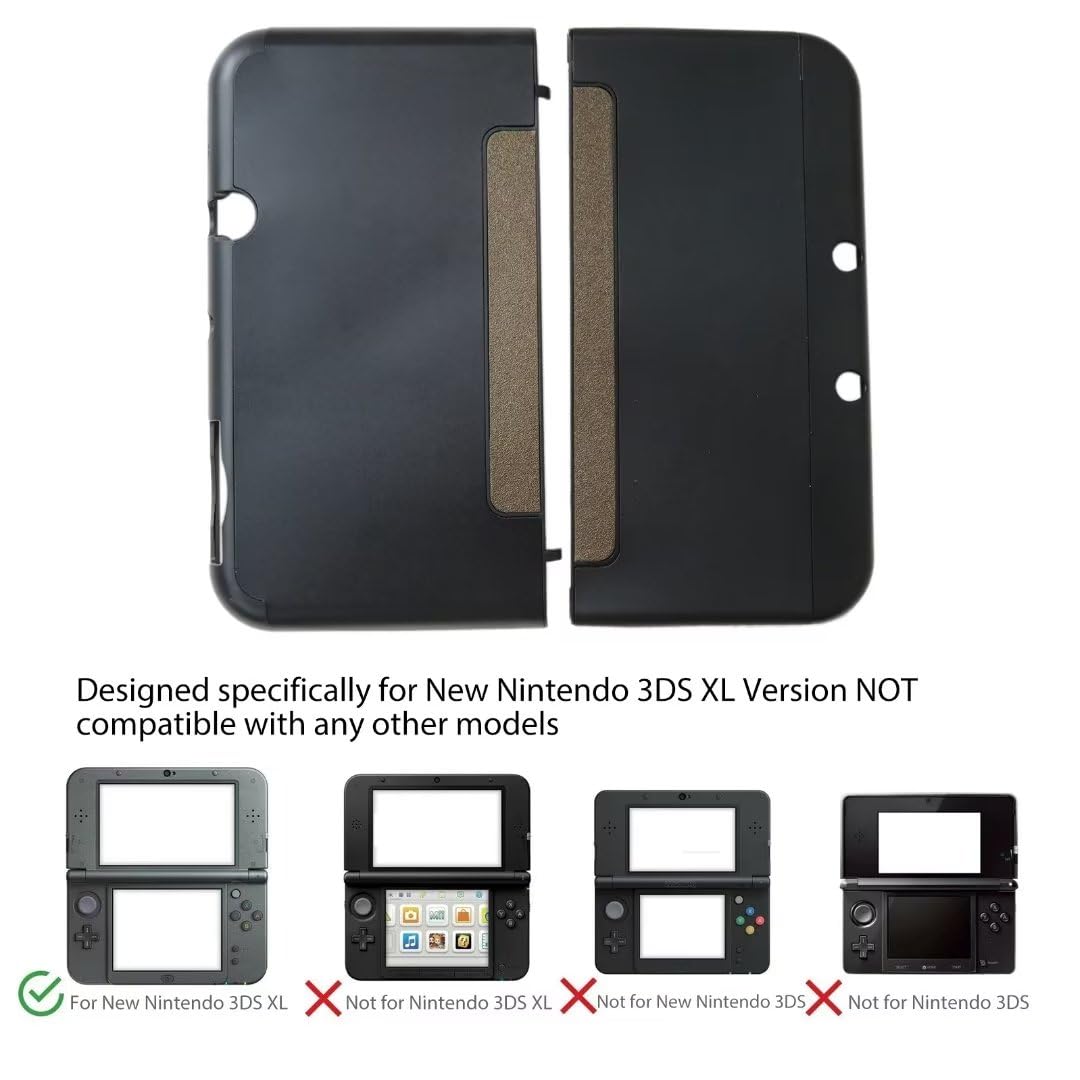 Hard Shell Case for New Nintendo 3DS LL XL 2015 Version - Black A2098