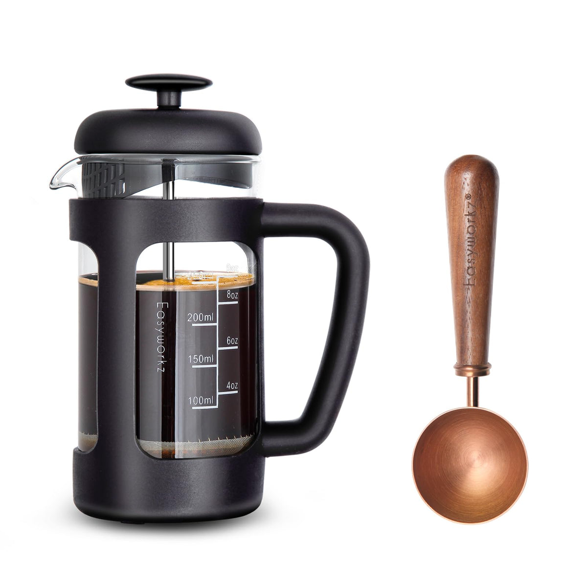 12 oz French Press Coffee Tea Maker with Measuring Coffee Spoon X799168