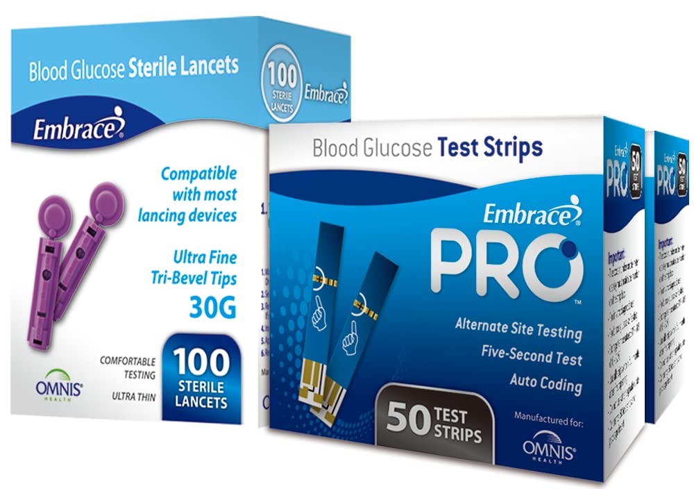 Blood Glucose Test Strips with Lancets G756387