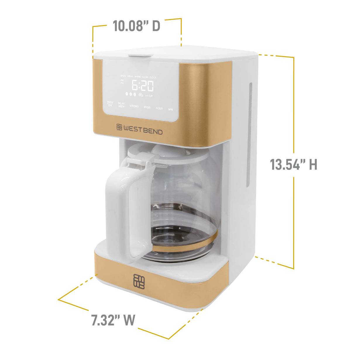 12-Cup Programmable Coffee Maker with Permanent Filter Y186