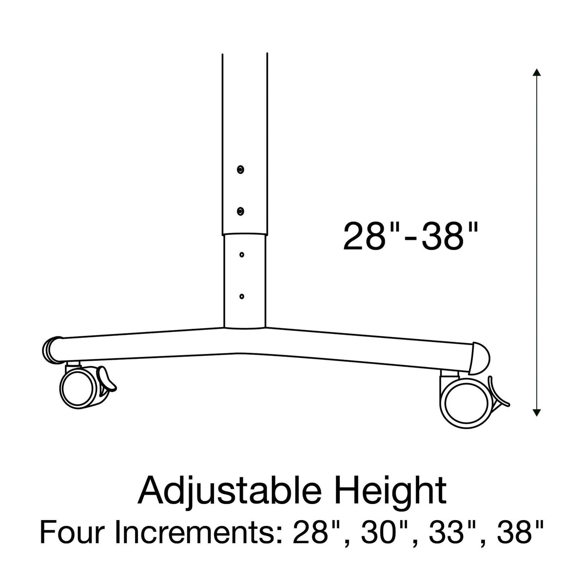 24"x72" Adjustable Height Flip Top Nesting Table X608