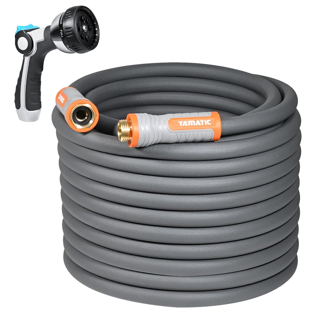 Heavy Duty Garden Hose 5/8 in x 100 ft with Nozzle I579