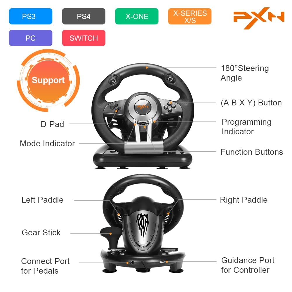 Racing Wheel with Pedals R14880