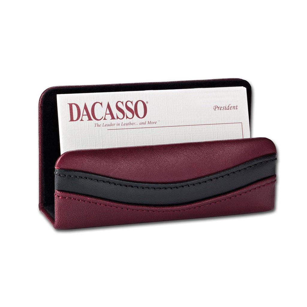 Burgundy Leather 8-Piece Desk Set Q993312