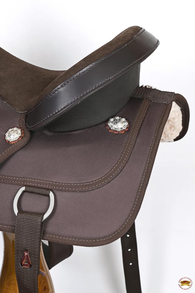 Brown Leather Western Horse Saddle G7133