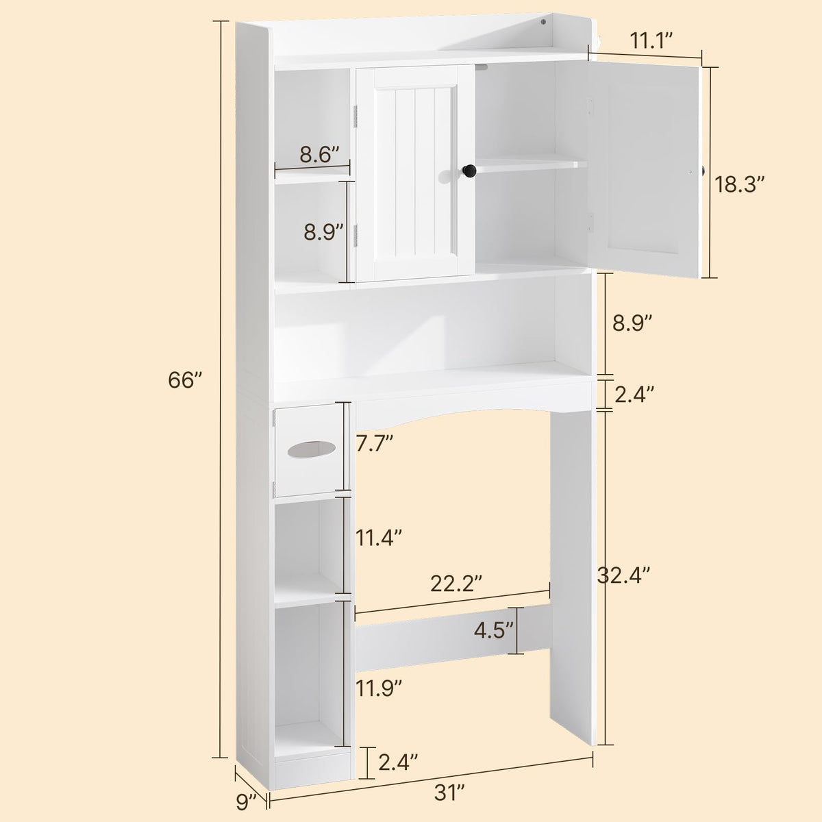 Over The Toilet Storage Cabinet Q99964