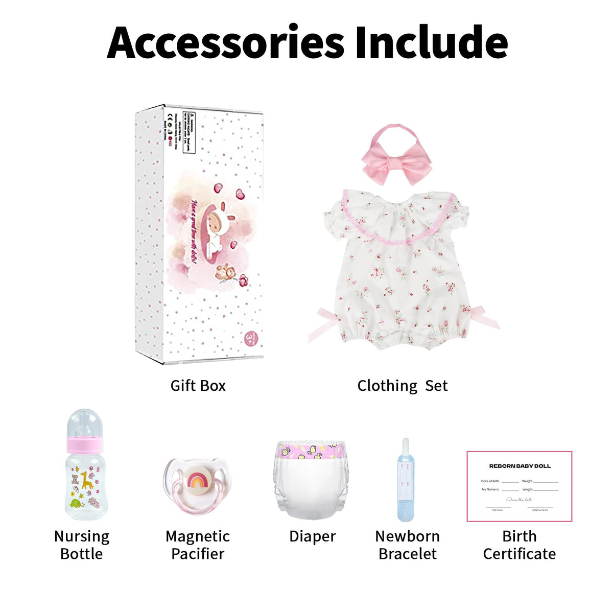 20 inch Realistic Newborn Baby Dolls F8959