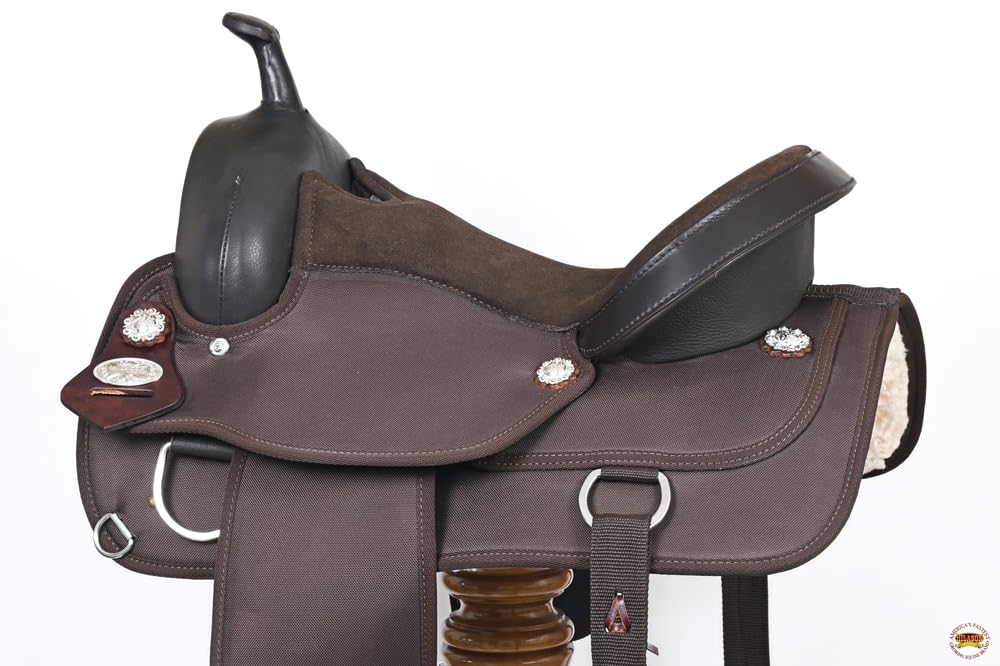 Brown Leather Western Horse Saddle G7133