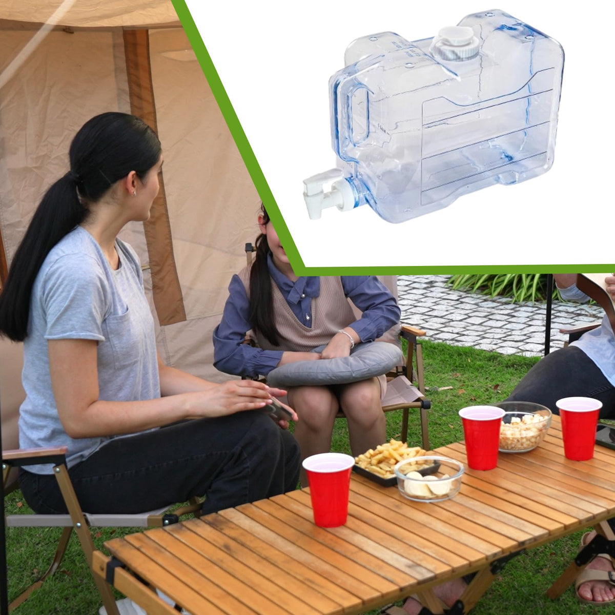 5.7L Water Container with Lid and Handle M120504