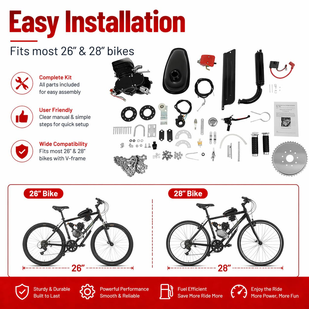 110CC 2 Stroke Bicycle Engine Kit with CDI System Z303