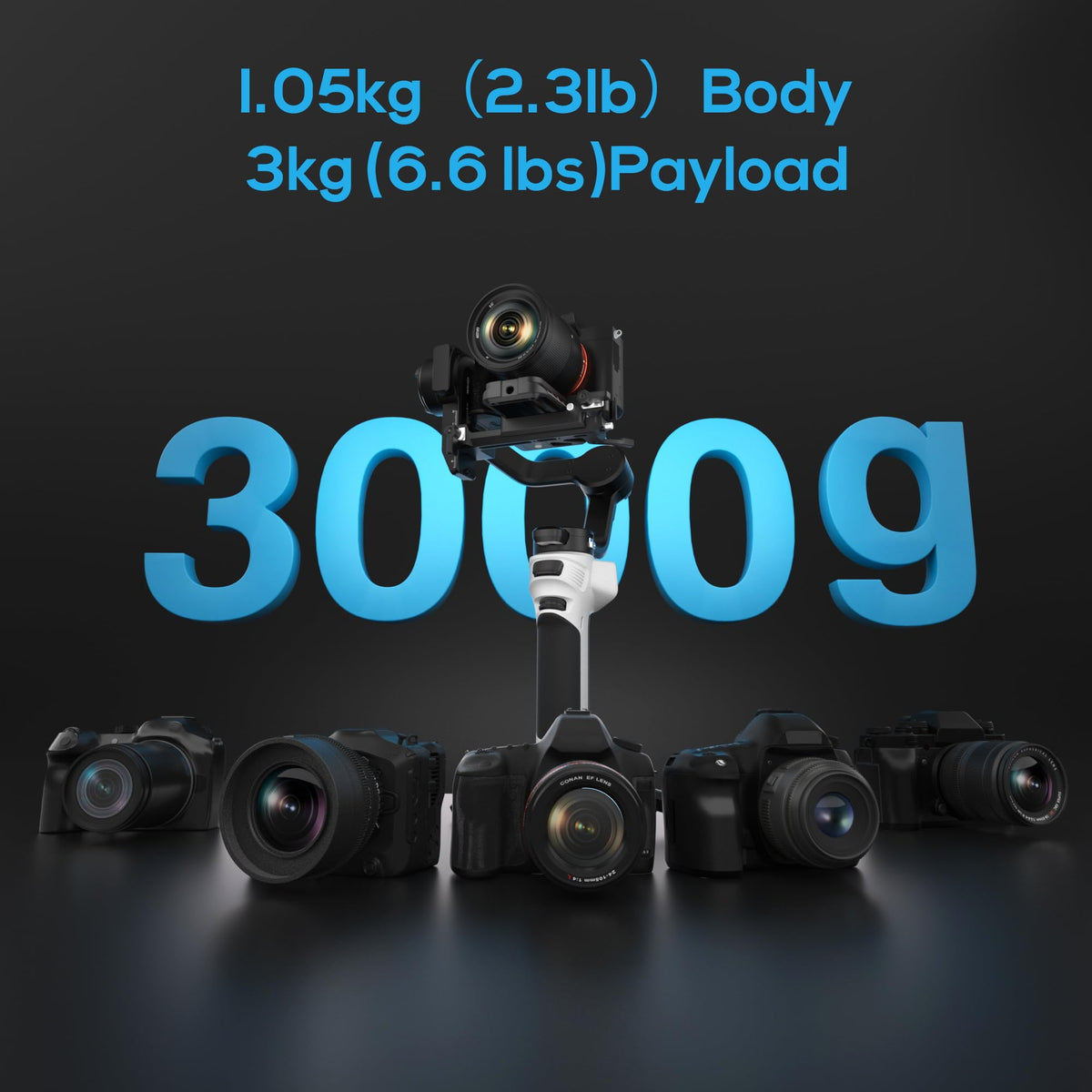 3-Axis Lightweight Gimbal Stabilizer G1853