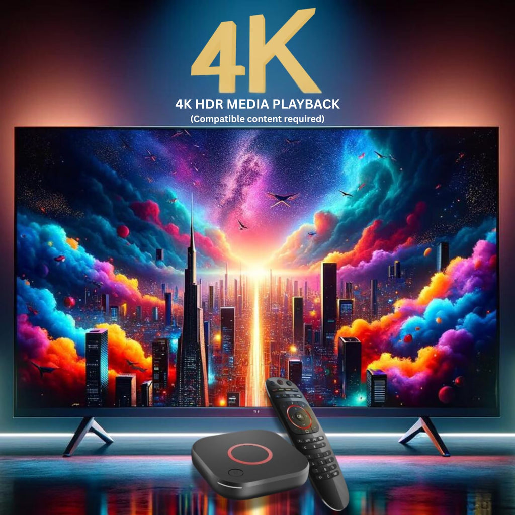 4K HDR TV Streaming Device with 1GB DDR4 RAM 4GB Flash Memory Dual-Band WiFi Q597623