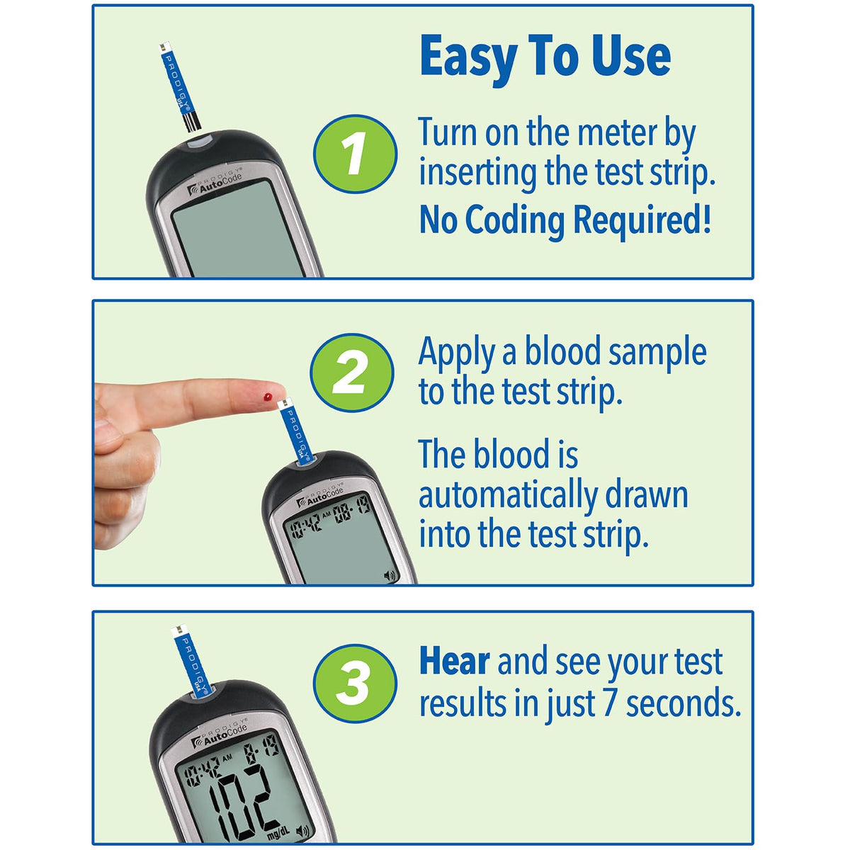 100ct Blood Glucose Test Strips with Talking Meter Starter Kit K233939