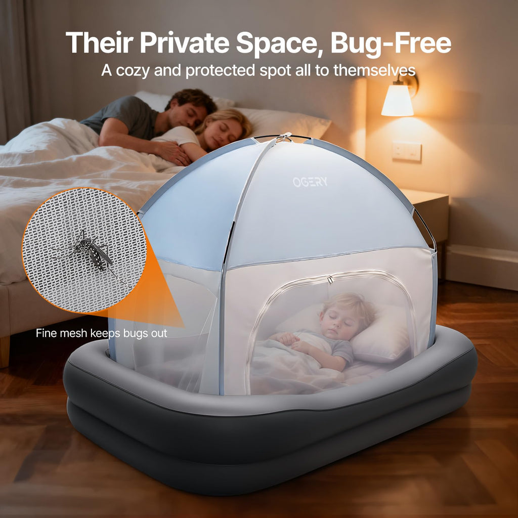 Inflatable Toddler Travel Bed with Tent F926074