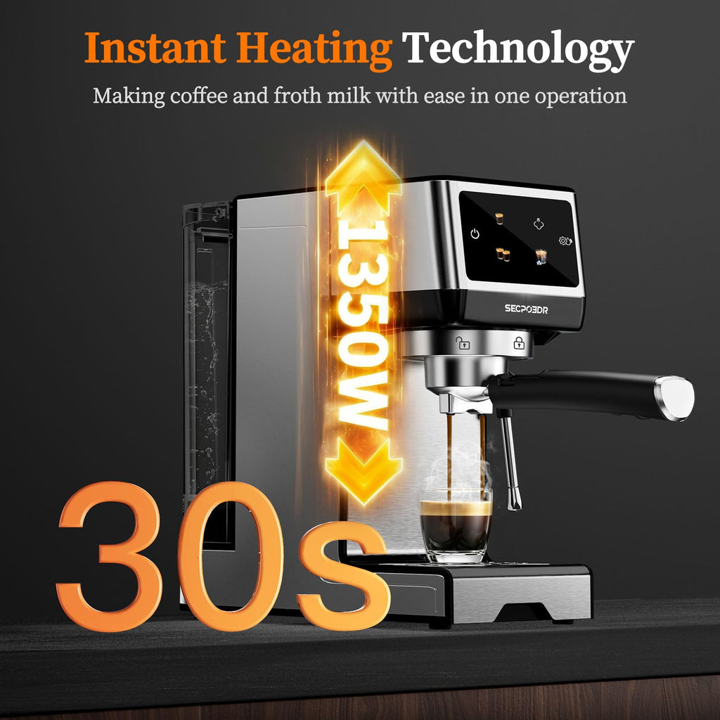 20 Bar Espresso Machine with Milk Frother I852732