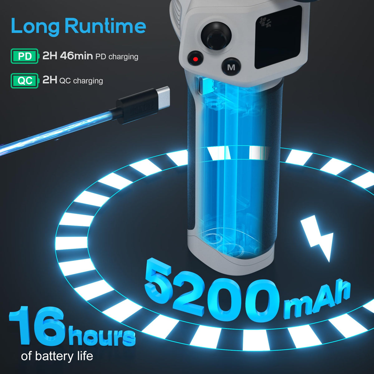 3-Axis Lightweight Gimbal Stabilizer G1853