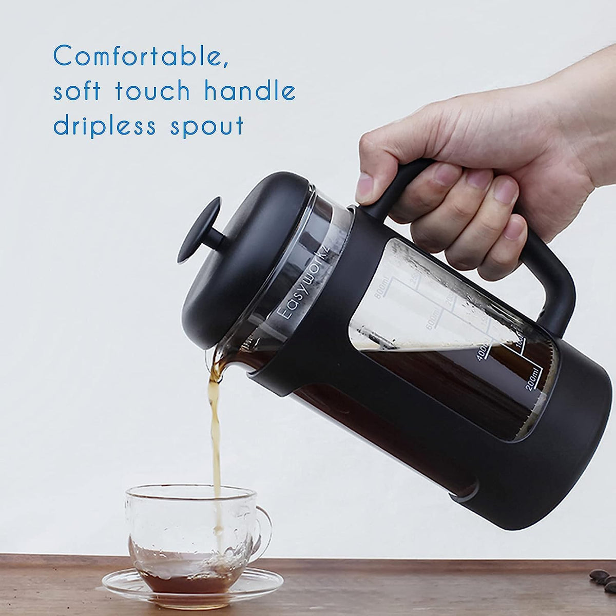 12 oz French Press Coffee Tea Maker with Measuring Coffee Spoon X799168