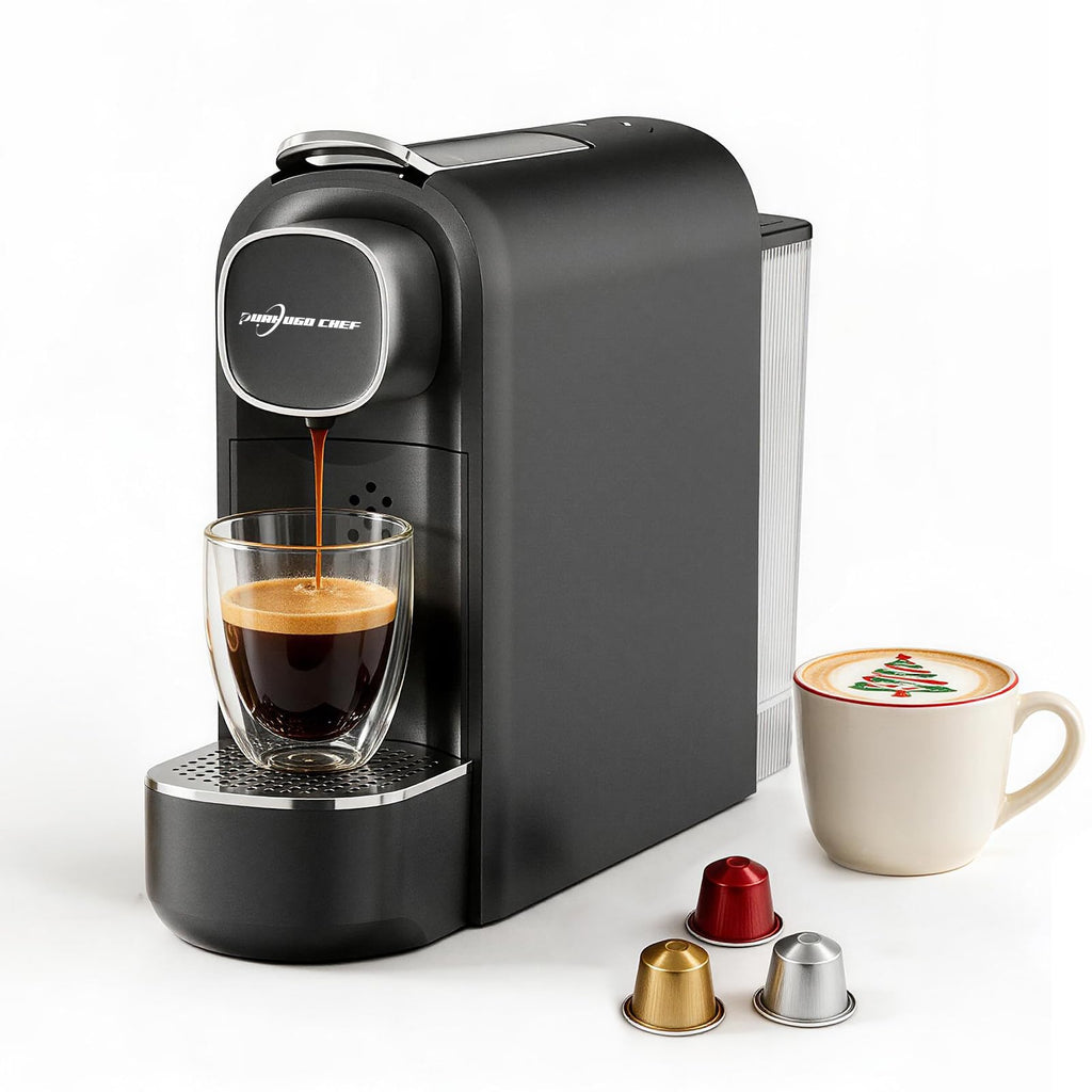 Black Single Serve Espresso Coffee Machine with Removable Tank Z75682