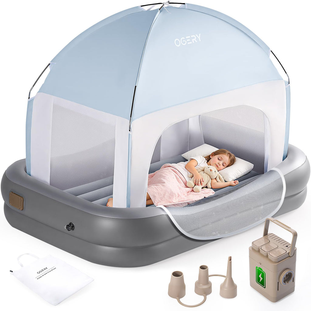 Inflatable Toddler Travel Bed with Tent F926074