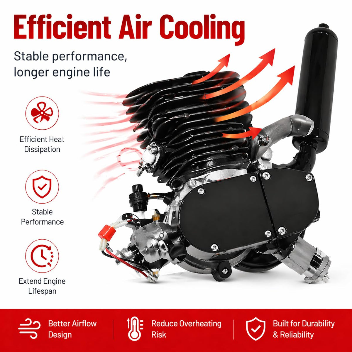 110CC 2 Stroke Bicycle Engine Kit with CDI System Z303