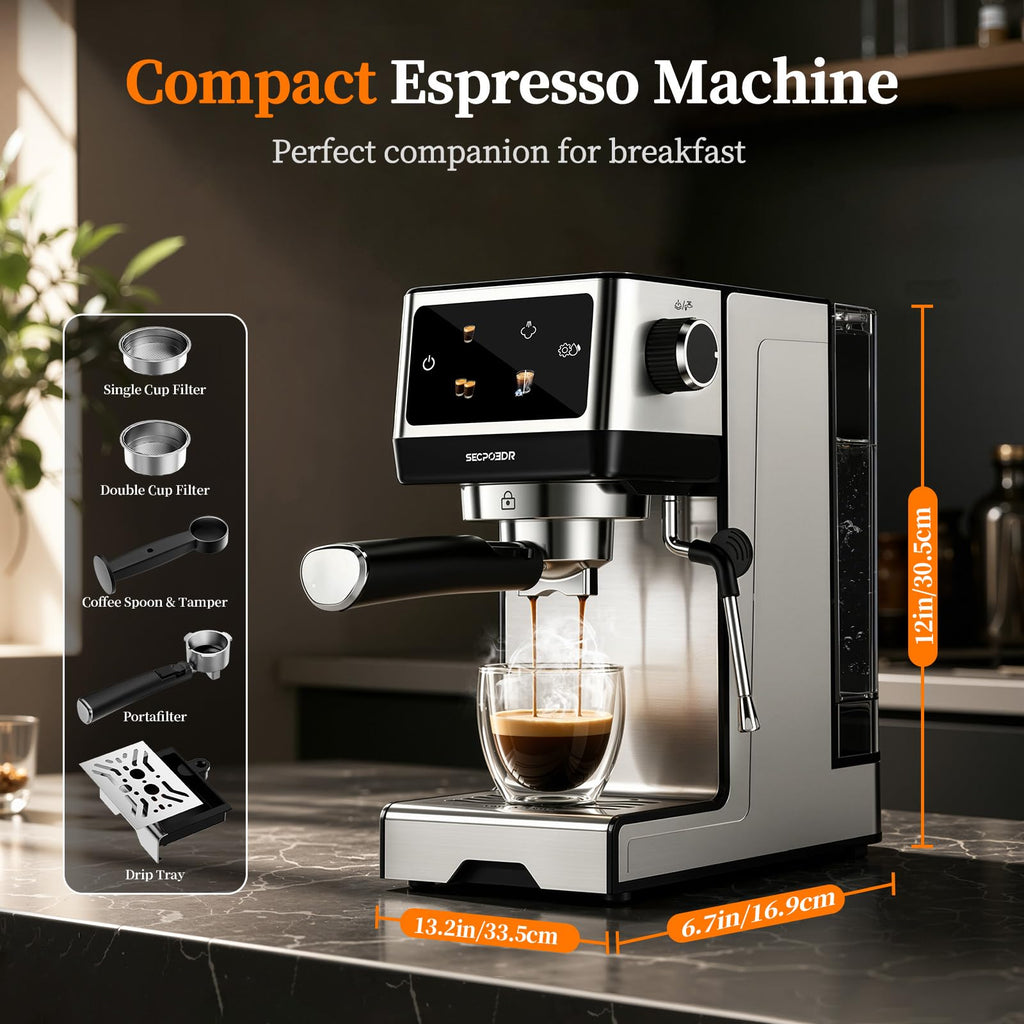 20 Bar Espresso Machine with Milk Frother I852732