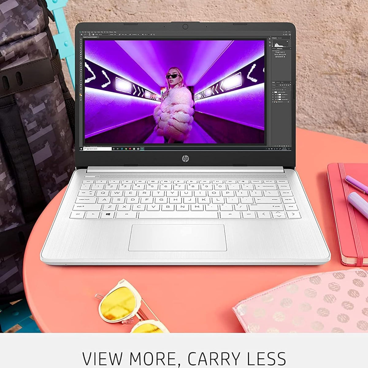 14" Quad-Core Intel Celeron Laptop, 4GB RAM, 128GB, Windows 11 S, White Z186