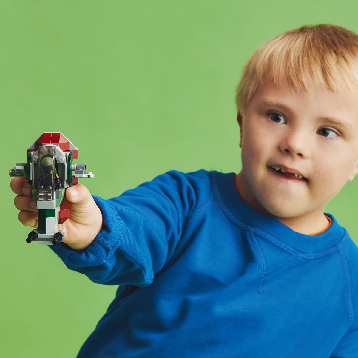 Building Toy Vehicle with Adjustable Wings and Flick Shooters U34973