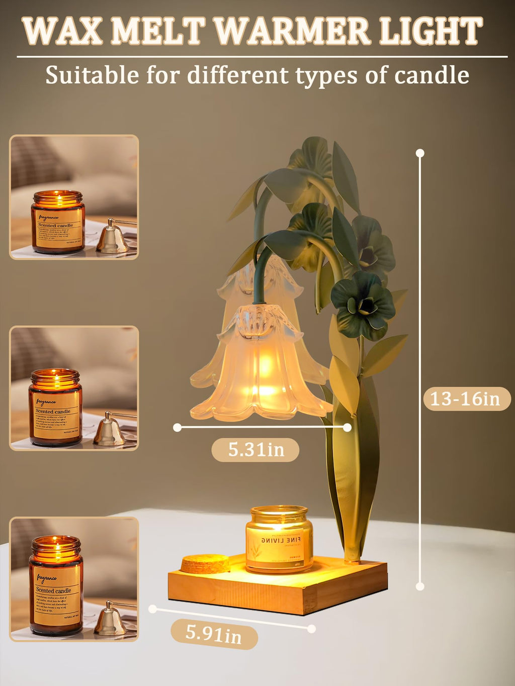 Candle Warmer with Timer & Dimmer J60854