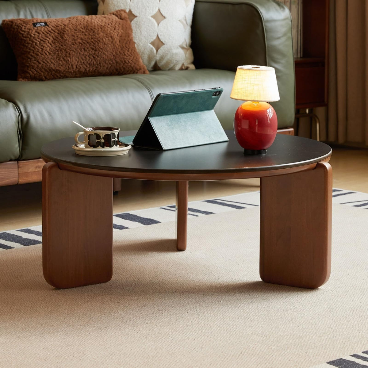 31.5" Round Sintered Stone Top Coffee Table A926
