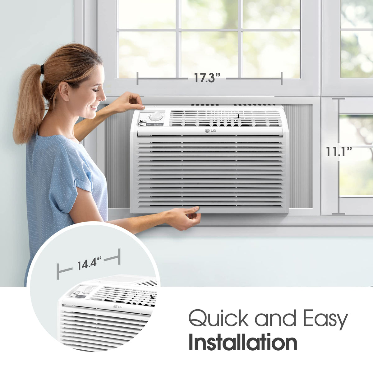 5000 BTU White Window Air Conditioner P566607