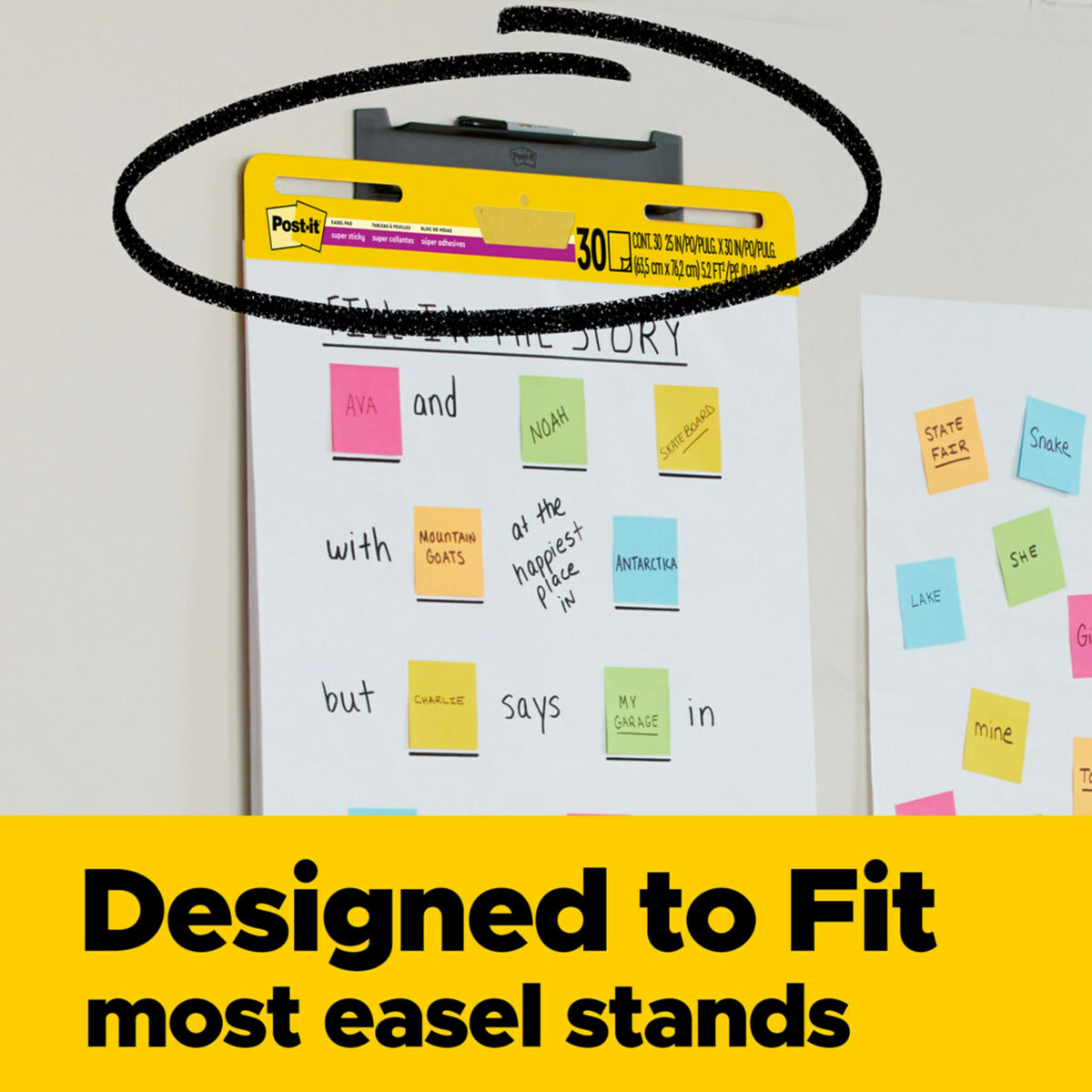 White Self Stick Flip Chart Paper A3521