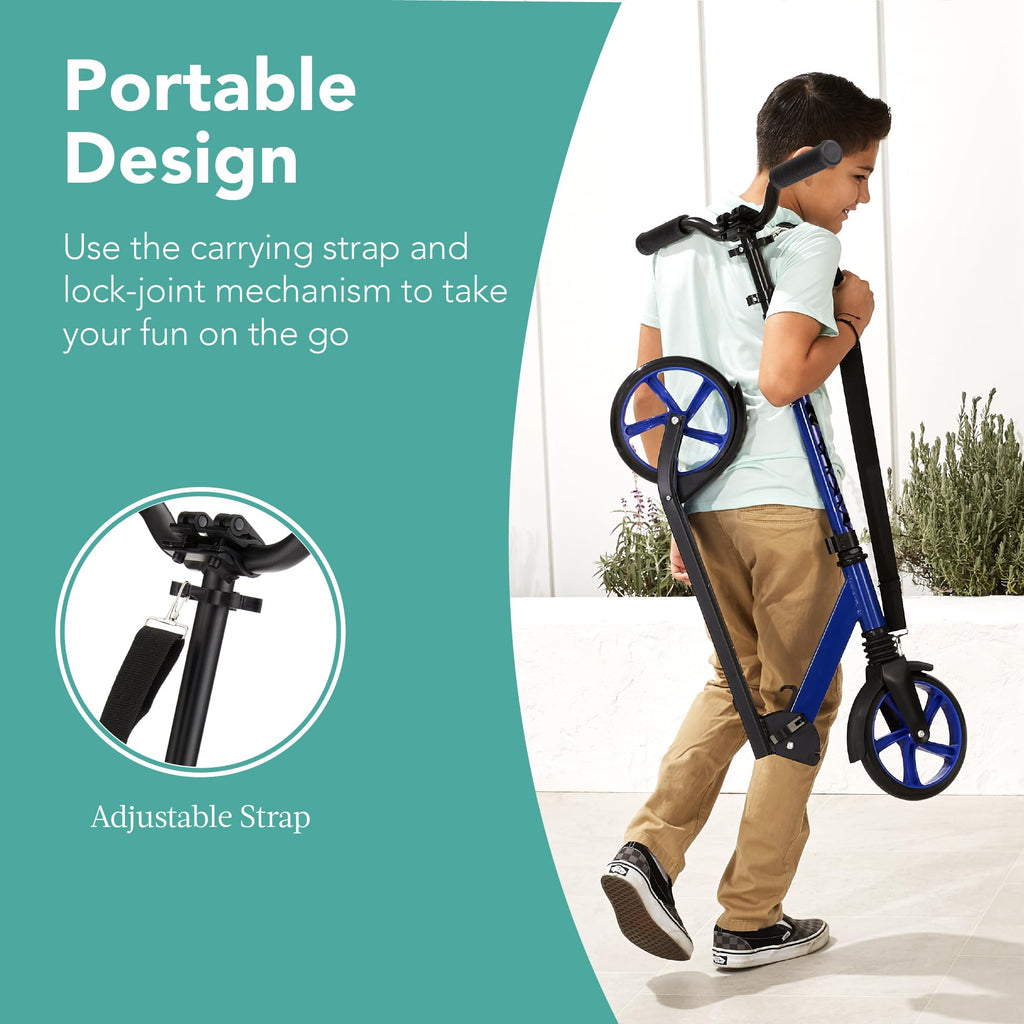 Foldable Large Wheel Kick Scooter with Suspension Q757987