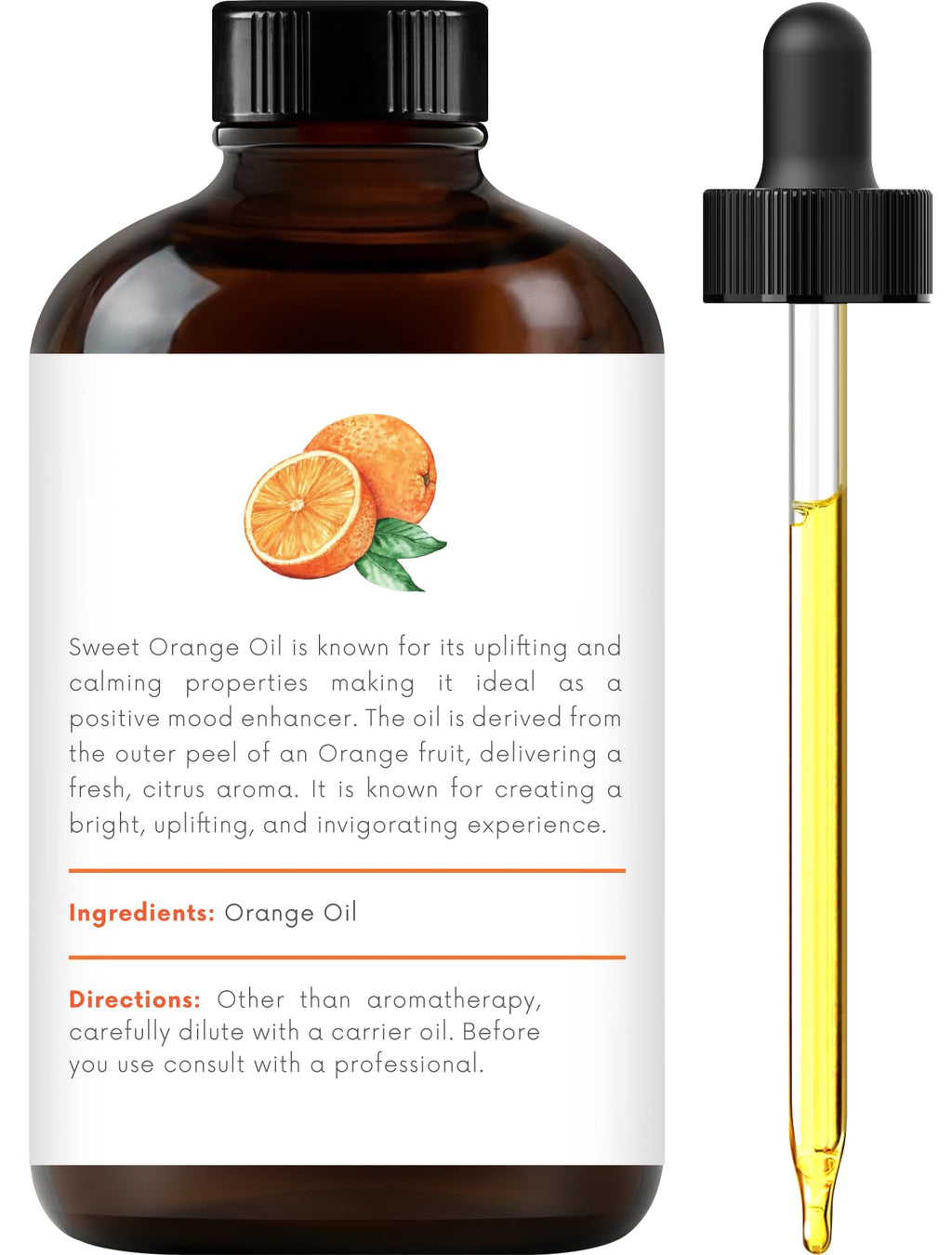 100% Pure & Natural Orange, Lavender, Peppermint Essential Oil Blend 4 Fl. Oz I172
